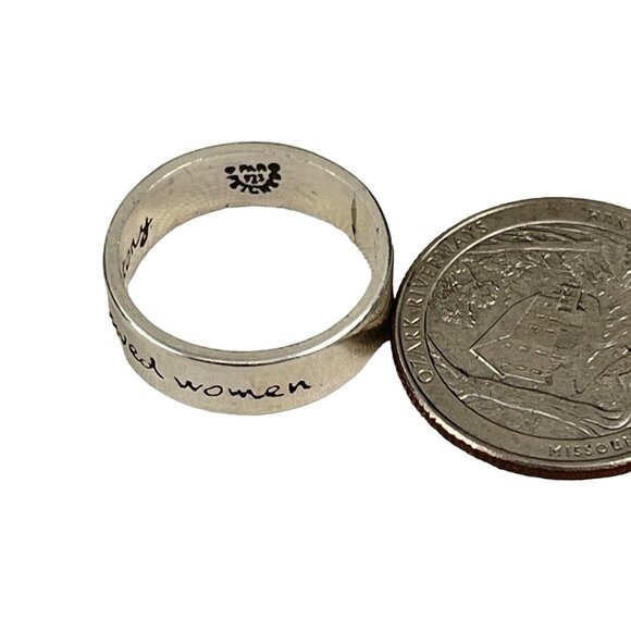 Sterling Silver "Well-Behaved Women Rarely Make History" Ring - Picture 7 of 7